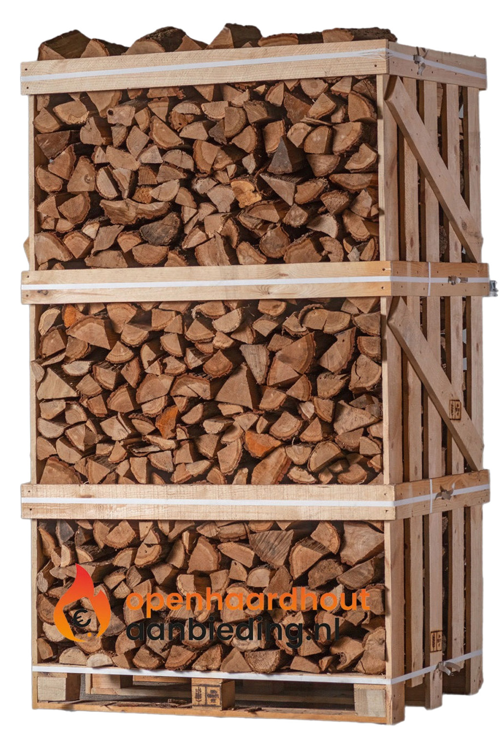 Eiken Haardhout- Hele pallet gestapeld